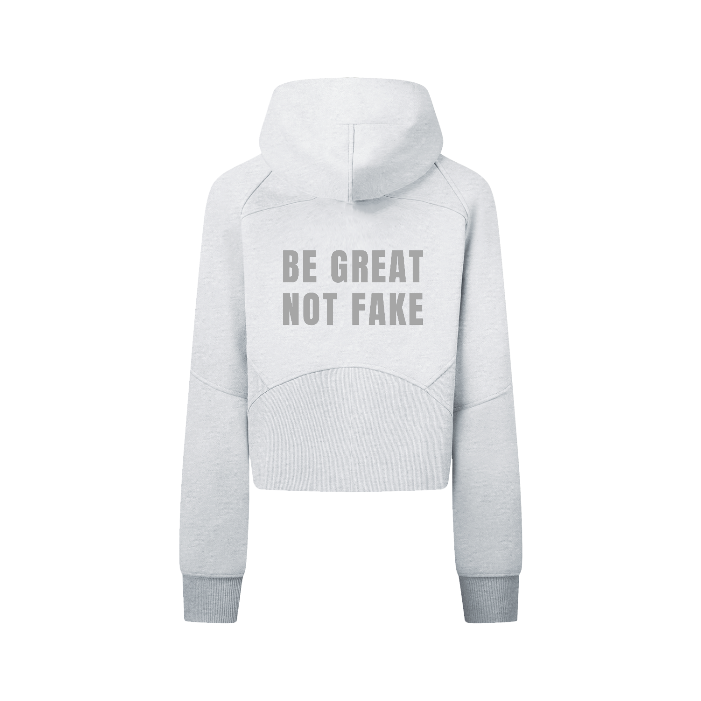 Women’s Cropped Zip Through BGNF Sporty, Gym, Casual Hoodie
