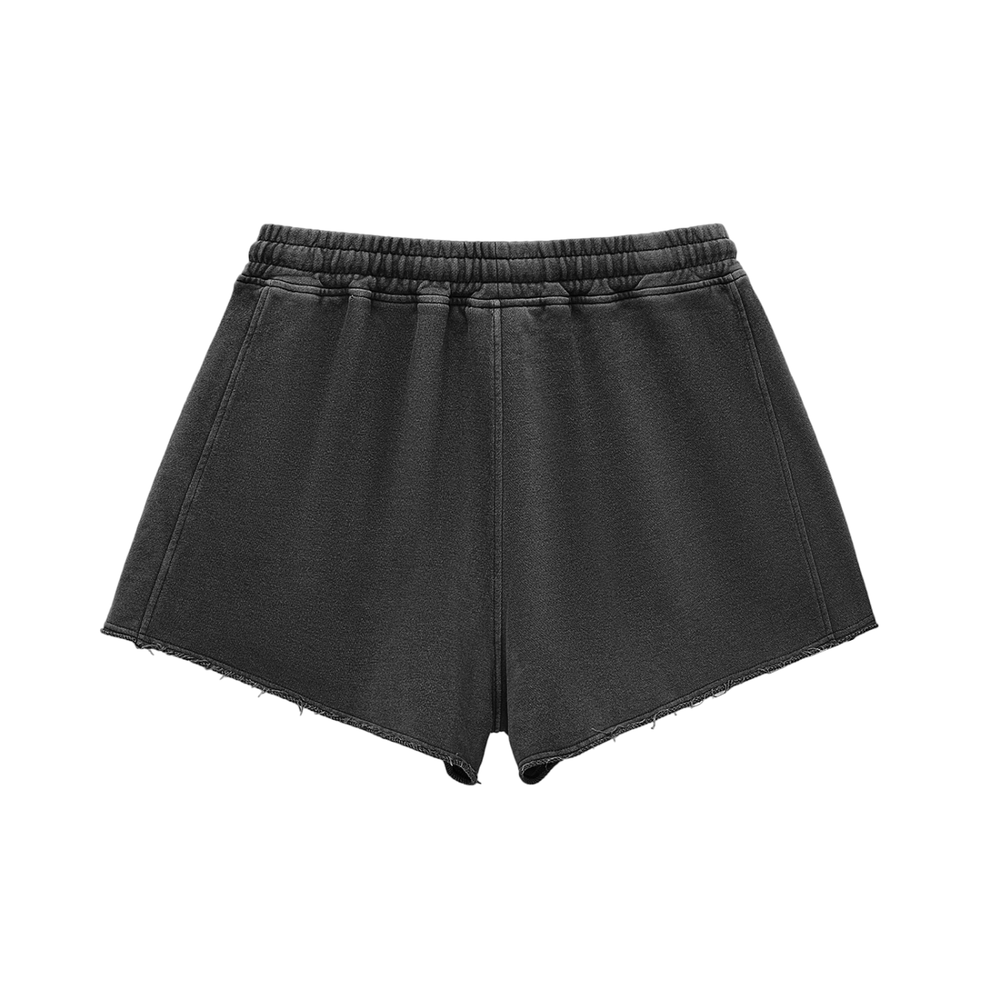 Women’s BGNF Snow Washed Raw Edge Drawstring Shorts