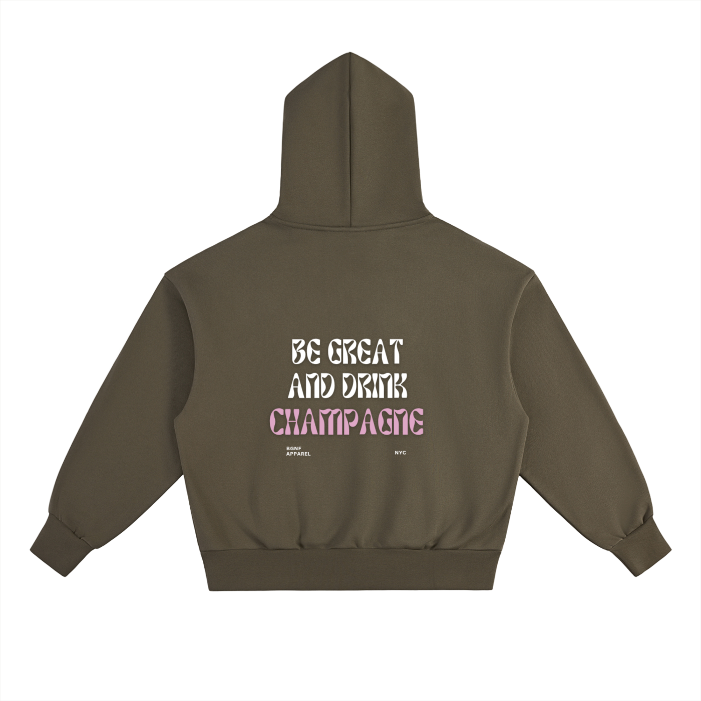 Bgnf Essential Heavyweight Fleece Champagne Hoodie