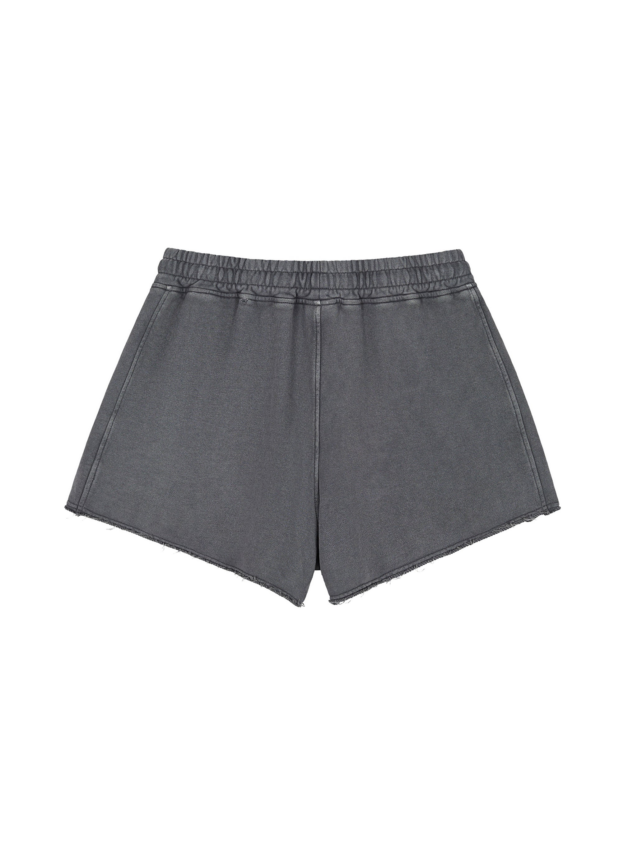 Women’s BGNF Snow Washed Raw Edge Drawstring Shorts